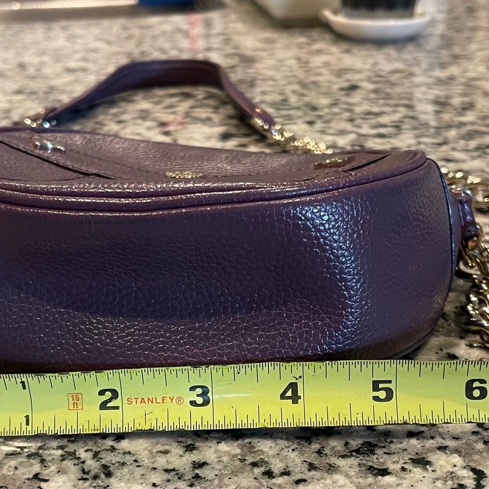 MCM Burgundy Leather Crossbody Bag - Picture 5 of 7